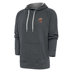 Cleveland Browns Antigua Team Logo Victory Pullover Hoodie Charcoal