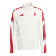 Manchester United 2023/24 Anthem Full-Zip Jacket White - Adidas