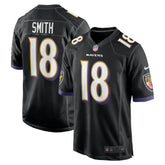 Nike Roquan Smith Baltimore Ravens Alternate Game Jersey Black