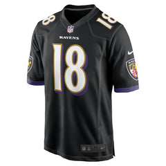 Nike Roquan Smith Baltimore Ravens Alternate Game Jersey Black