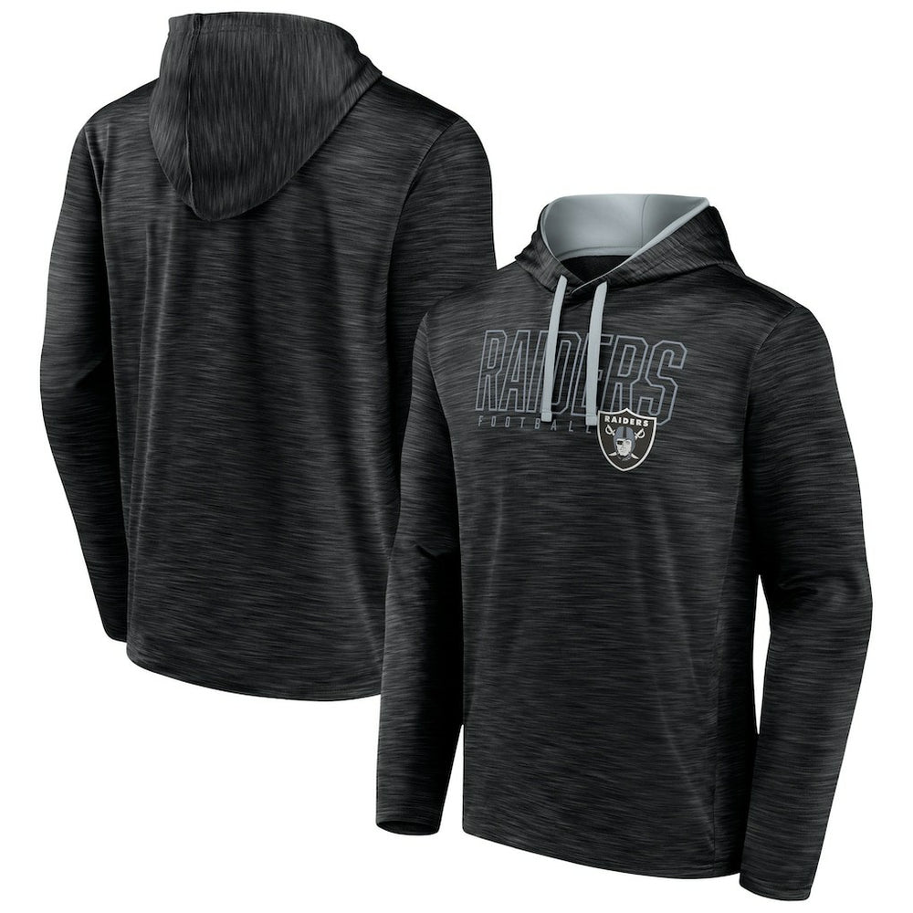 Fanatics Las Vegas Raiders Hook and Ladder Pullover Hoodie Heather Black