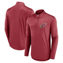 Fanatics Arizona Cardinals Quarterback Quarter-Zip Top Cardinal