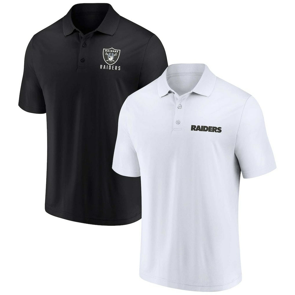Fanatics Las Vegas Raiders Lockup Two-Pack Polo Set White/Black
