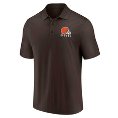 Fanatics Cleveland Browns Lockup Two-Pack Polo Set White/Brown