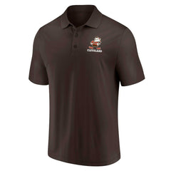 Fanatics Cleveland Browns Throwback Two-Pack Polo Set White/Brown