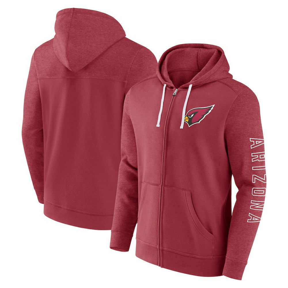 Fanatics Arizona Cardinals Offensive Lineup Hoodie Full-Zip Hoodie Cardinal