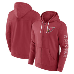 Fanatics Arizona Cardinals Offensive Lineup Hoodie Full-Zip Hoodie Cardinal