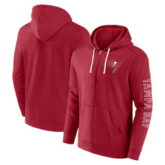 Fanatics Tampa Bay Buccaneers Offensive Lineup Hoodie Full-Zip Hoodie Red