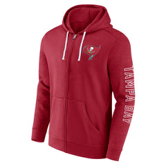 Fanatics Tampa Bay Buccaneers Offensive Lineup Hoodie Full-Zip Hoodie Red