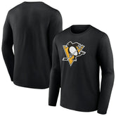 Pittsburgh Penguins Primary Logo Team Long Sleeve T-Shirt - Black - NHL 5228858