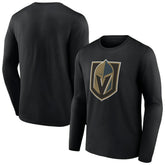 Vegas Golden Knights Primary Logo Team Long Sleeve T-Shirt - Black - NHL 5228861