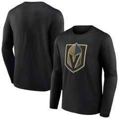 Vegas Golden Knights Primary Logo Team Long Sleeve T-Shirt - Black - NHL 5228861