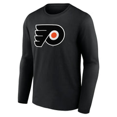 Philadelphia Flyers Primary Logo Team Long Sleeve T-Shirt - Black - NHL 5228893