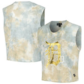 Detroit Tigers The Wild Collective Women's Washed Muscle Tank Top - White - MLB Sale