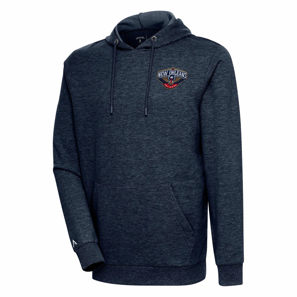 New Orleans Pelicans Antigua Action Pullover Hoodie Heather Navy