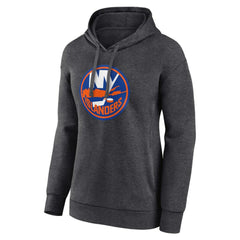New York Islanders Women's Primary Logo Pullover Hoodie - Charcoal - NHL 5231750