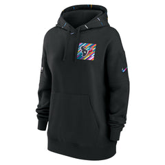 Nike Houston Texans Women's 2023 NFL Crucial Catch Club Pullover Hoodie Black