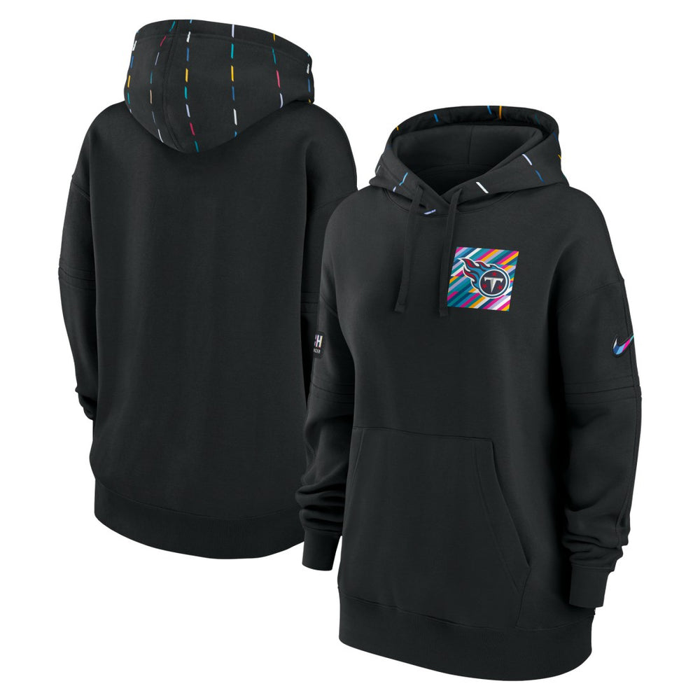 Nike Tennessee Titans Women's 2023 NFL Crucial Catch Club Pullover Hoodie Black