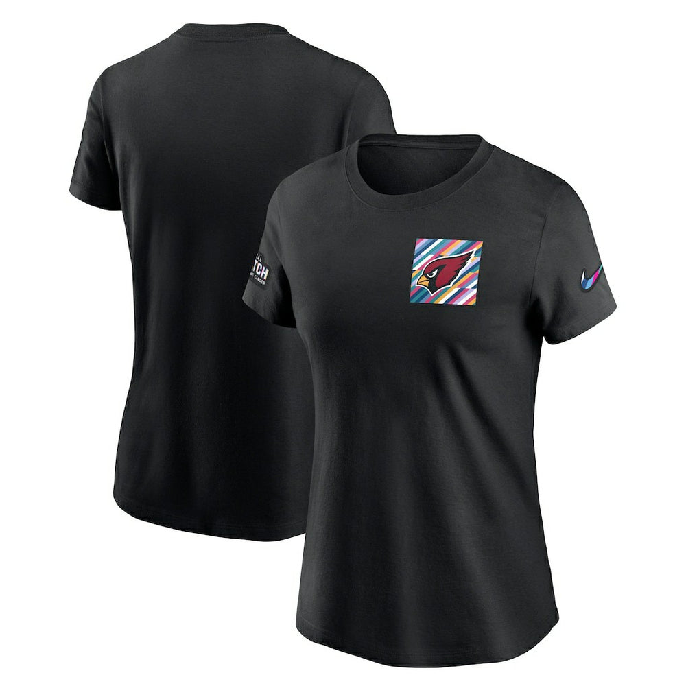 Nike Arizona Cardinals Women's Crucial Catch Sideline Tri-Blend T-Shirt Black