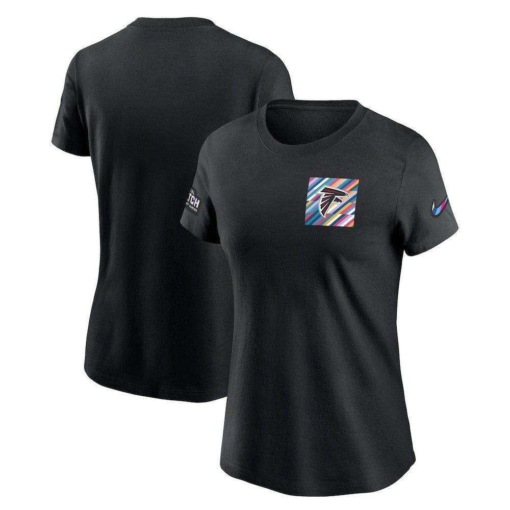 Nike Atlanta Falcons Women's Crucial Catch Sideline Tri-Blend T-Shirt Black