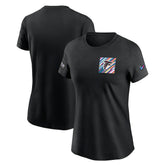 Nike Atlanta Falcons Women's Crucial Catch Sideline Tri-Blend T-Shirt Black