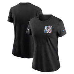 Nike Atlanta Falcons Women's Crucial Catch Sideline Tri-Blend T-Shirt Black