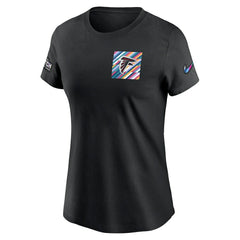 Nike Atlanta Falcons Women's Crucial Catch Sideline Tri-Blend T-Shirt Black