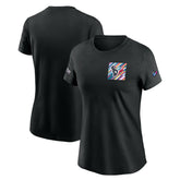 Nike Houston Texans Women's Crucial Catch Sideline Tri-Blend T-Shirt Black
