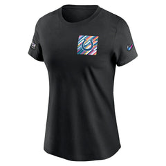 Nike Indianapolis Colts Women's Crucial Catch Sideline Tri-Blend T-Shirt Black