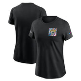 Nike Jacksonville Jaguars Women's Crucial Catch Sideline Tri-Blend T-Shirt Black