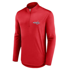 Washington Capitals Fanatics Mock Neck Quarter-Zip Top - Red - NHL 5232697