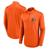 Philadelphia Flyers Fanatics Mock Neck Quarter-Zip Top - Orange - NHL 5232716