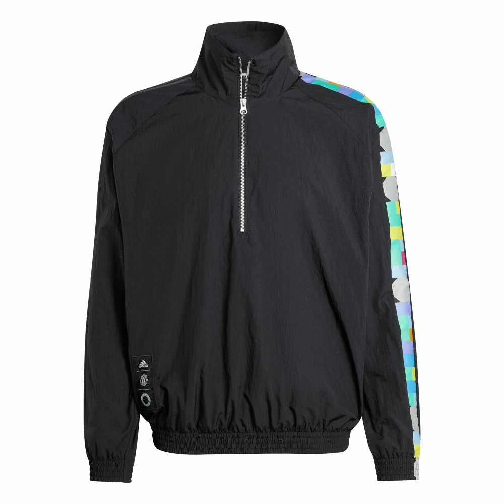 Peter Saville x Manchester United Half-Zip Pullover Jacket – Black - Adidas Discount