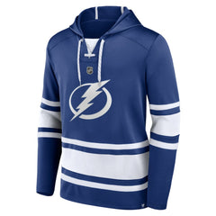 Nikita Kucherov Tampa Bay Lightning Fanatics Name & Number Lace-Up Pullover Hoodie - Blue - NHL 5234226