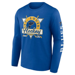 St. Louis Blues Fanatics Rinkside Long Sleeve T-Shirt - Blue - NHL 5236834