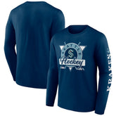 Seattle Kraken Fanatics Rinkside Long Sleeve T-Shirt - Deep Sea Blue - NHL 5236842