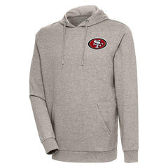 San Francisco 49ers Antigua Action Lightweight Pullover Hoodie Oatmeal