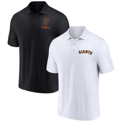San Francisco Giants Fanatics Two-Pack Logo Lockup Polo Set - Black/White - Fanatics Online