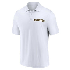 San Diego Padres Fanatics Two-Pack Logo Lockup Polo Set - Brown/White - Fanatics Online