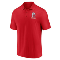 St. Louis Cardinals Fanatics Two-Pack Logo Lockup Polo Set - Red/White - Fanatics on Sale