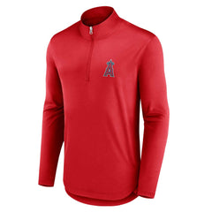 Los Angeles Angels Fanatics Quarterback Quarter-Zip Top - Red - Fanatics Sale