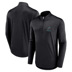 Miami Marlins Fanatics Quarterback Quarter-Zip Top - Black - Fanatics Discount