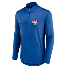 Chicago Cubs Fanatics Quarterback Quarter-Zip Top - Royal - Fanatics Lifestyle