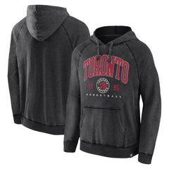 Toronto Raptors Foul Trouble Snow Wash Raglan Pullover Hoodie Heather Charcoal | Fanatics for sale
