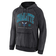 Charlotte Hornets Foul Trouble Snow Wash Raglan Pullover Hoodie Heather Charcoal | Fanatics outlet