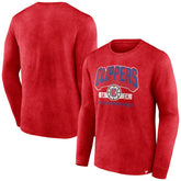 LA Clippers Front Court Press Snow Wash Long Sleeve T-Shirt Heather Red | Fanatics outlet