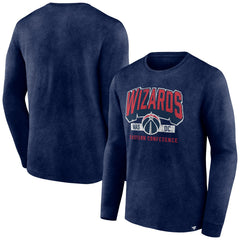 Washington Wizards Front Court Press Snow Wash Long Sleeve T-Shirt Heather Navy | Fanatics Near Me