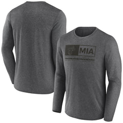 Miami Heat Three-Point Play T-Shirt Heather Charcoal | Fanatics outlet