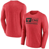 Chicago Bulls Three-Point Play T-Shirt for sale Heather Red | Fanatics outlet