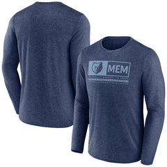 Memphis Grizzlies Three-Point Play T-Shirt Heather Navy | Fanatics outlet